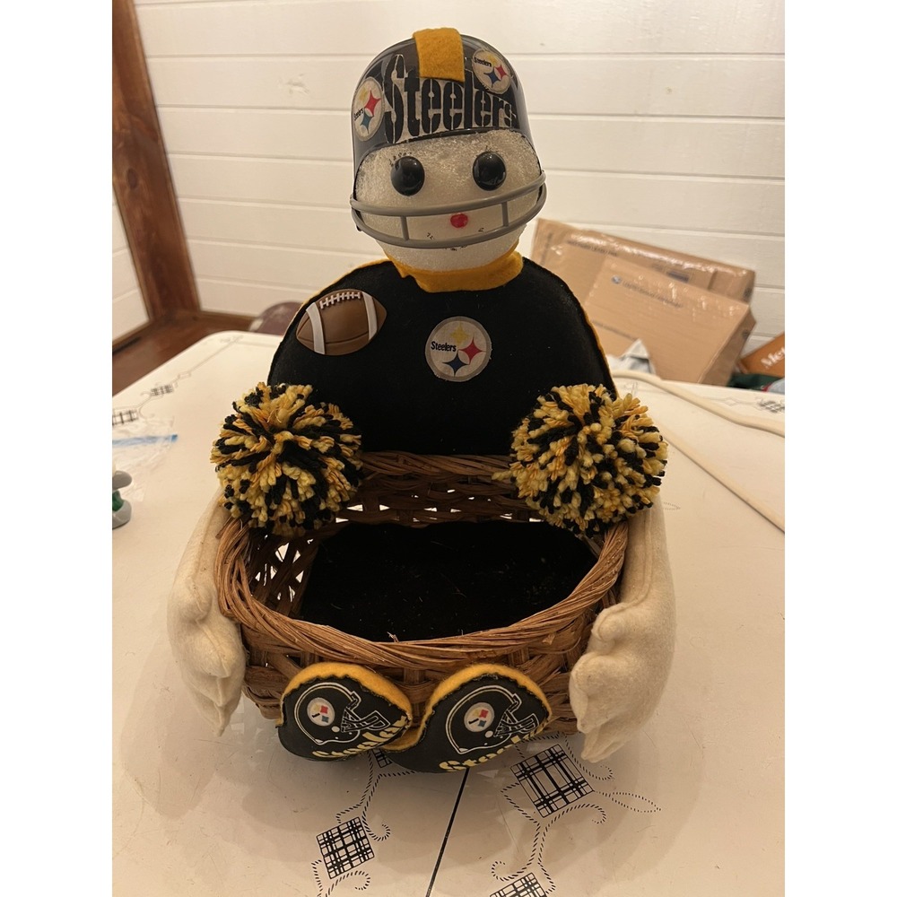 Handmade Pittsburgh Steelers Basket Football Party Unique
